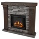 Shop Real Flame Avondale Grey Ledgestone Electric Cast Fireplace