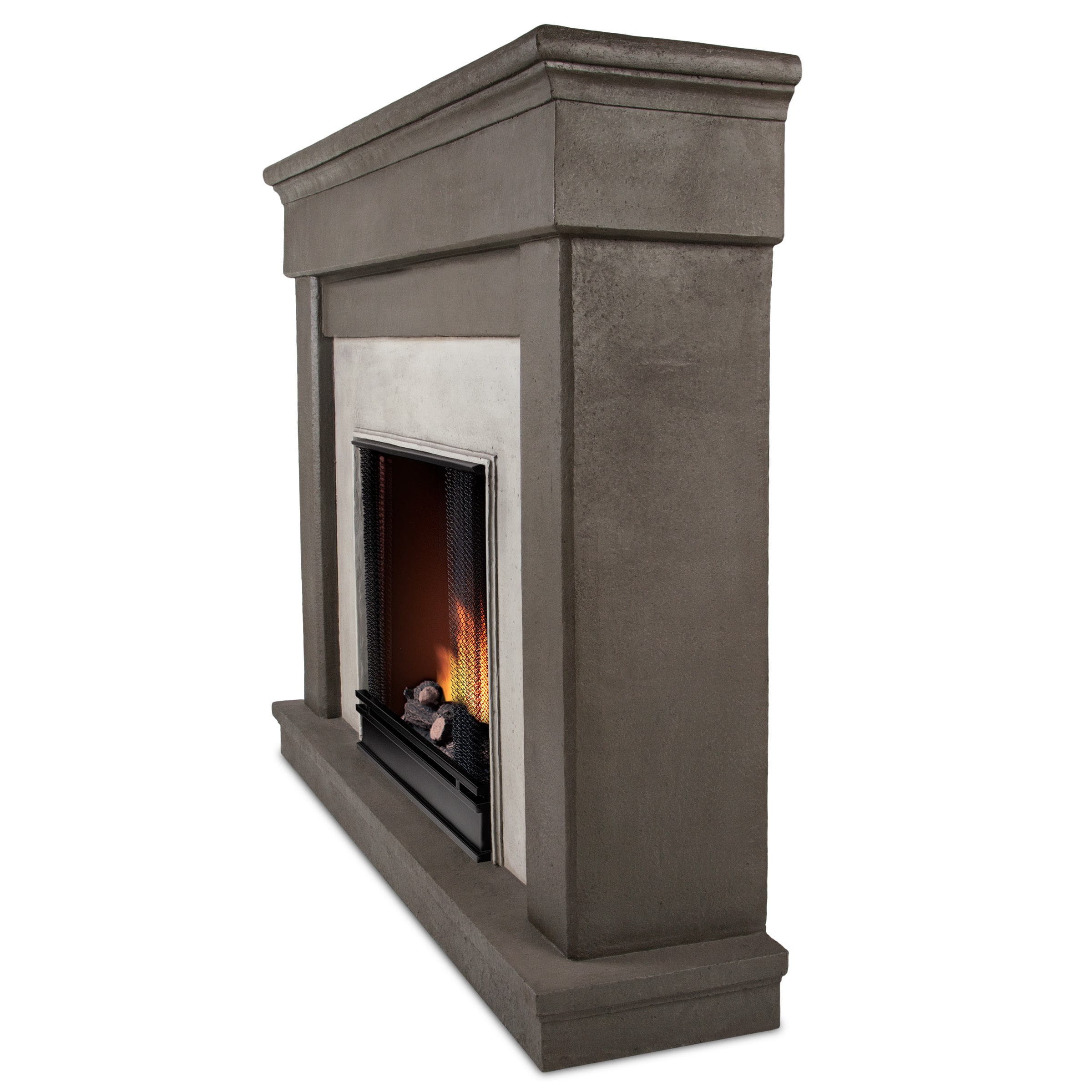 Shop Real Flame Cascade Dune Stone Gel Cast Fireplace Free