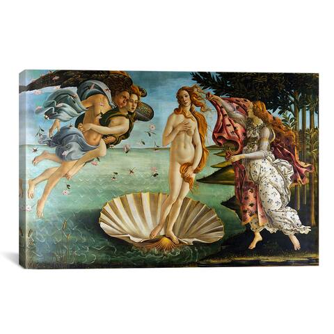 iCanvas The Birth of Venus by Botticelli Sandro Canvas Print Wall Art