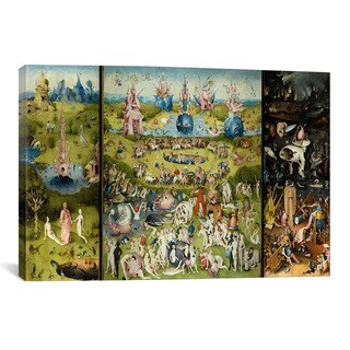 Shop Icanvas The Garden Of Earthly Delights By Hieronymus Bosch Canvas Print Wall Art Overstock 8762467