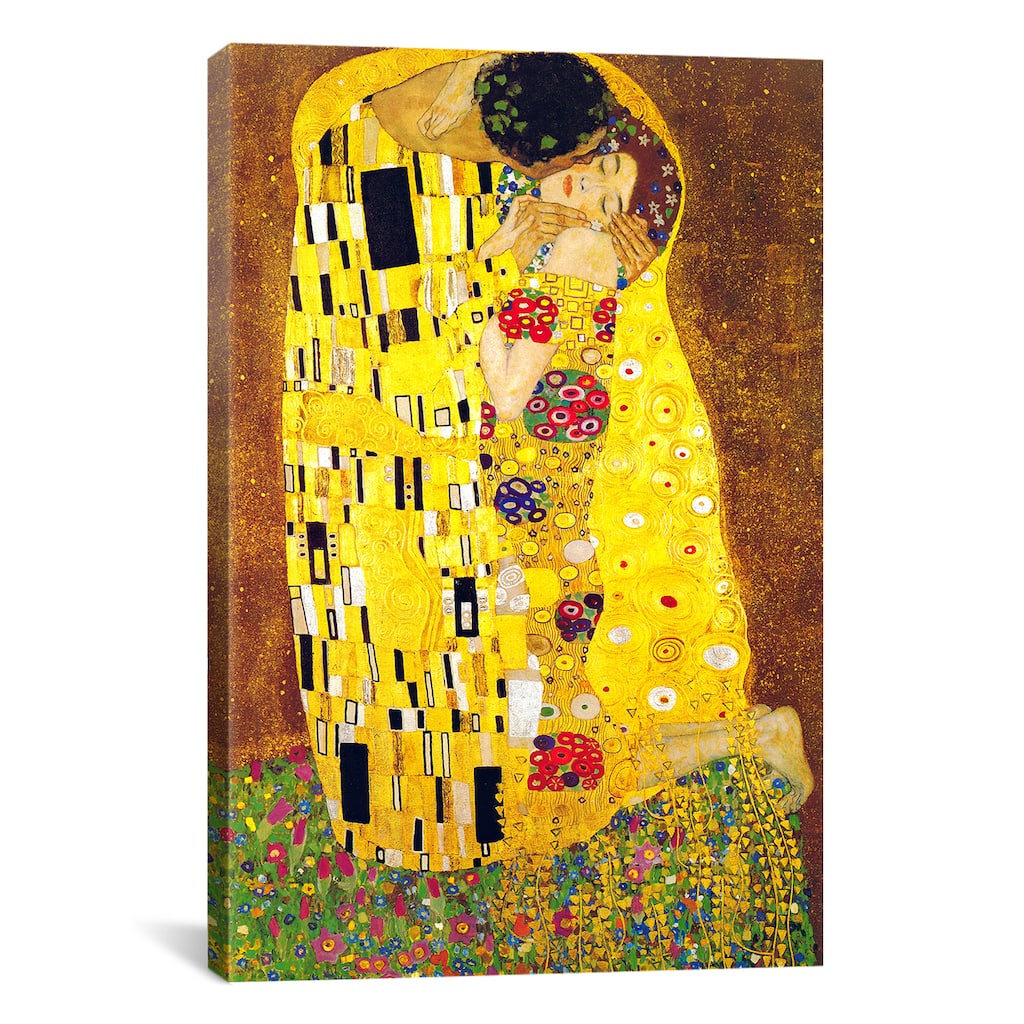 iCanvas The Kiss By Gustav Klimt Canvas Print Wall Art
