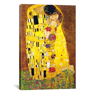 The Kiss By Gustav Klimt Canvas Print Wall Art P16004905 