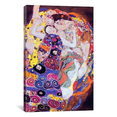 iCanvas Virgin by Gustav Klimt Canvas Print Wall Art