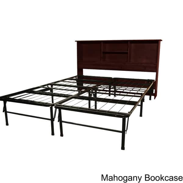 Shop Durabed King Bed Frame With All Wood Bookcase Headboard
