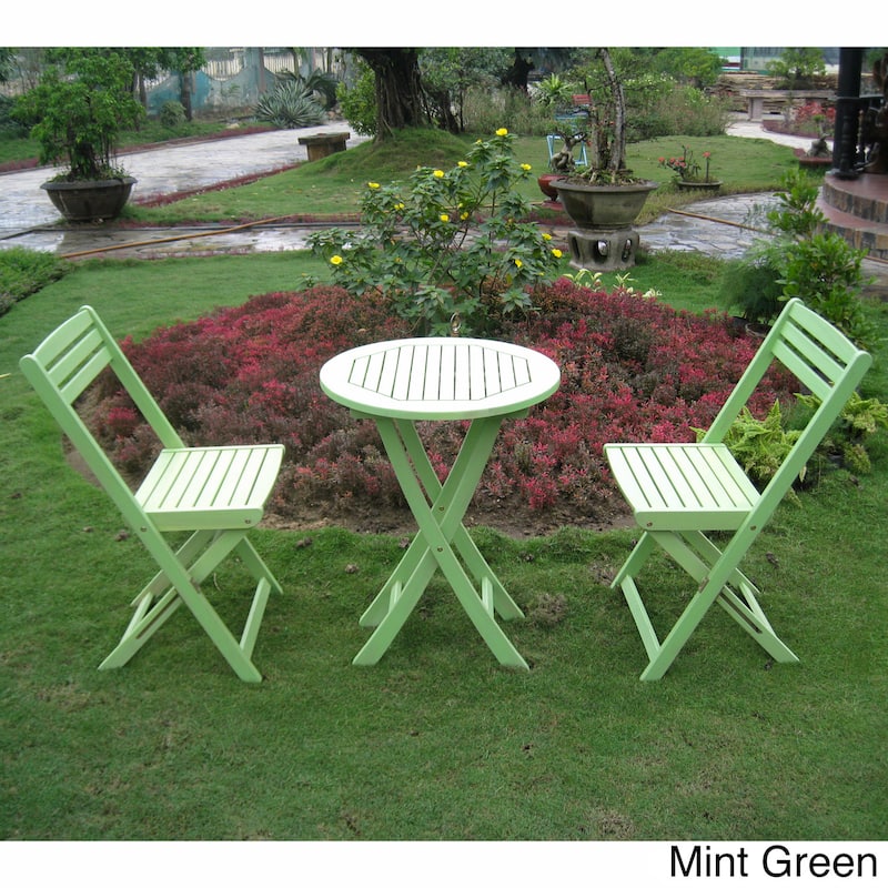 Royal Fiji Acacia 3-piece Folding Bistro Set