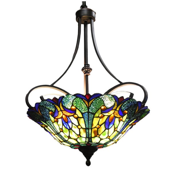 Shop Warehouse of Tiffany's Julya Tiffany-Style Chandelier - Free ...