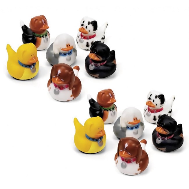 Fun Express Dog Rubber Duckies (set Of 12)