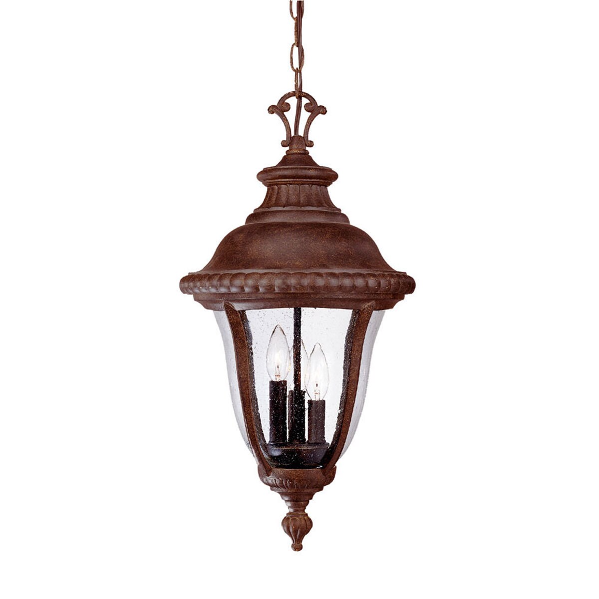 Acclaim Lighting Windsor Collection Hanging Lantern 3 light Outdoor Black Coral Light Fixture