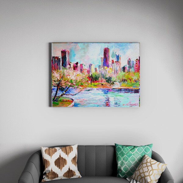 Shop Richard Wallich 'Cityscape 2' Canvas Art - Free Shipping Today ...