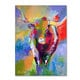 preview thumbnail 2 of 2, Richard Wallich 'Longhorn' Canvas Art
