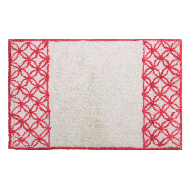 Sherry Kline Romance Cotton 21x34-inch Coral Bath Rug