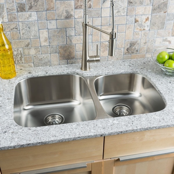 Clark Stainless 60/40 Double Bowl