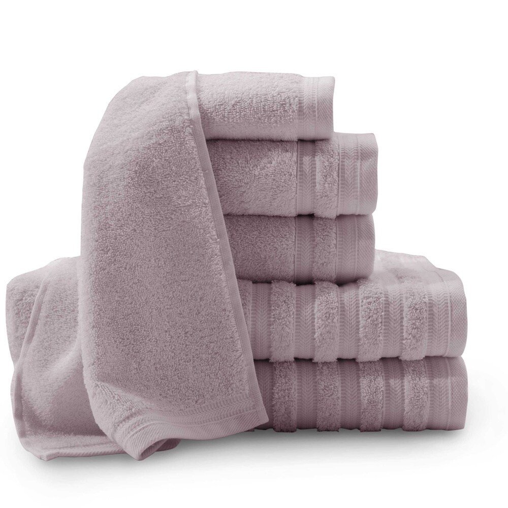 Madison Park Signature Turkish Cotton 6 Piece Bath Towel Set Lavender