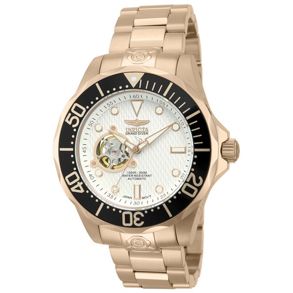 Invicta Mens 13712 18k Rose Gold Plated Stainless Steel Pro Diver
