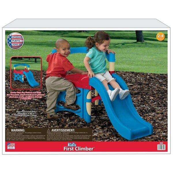 plastic climber and slide