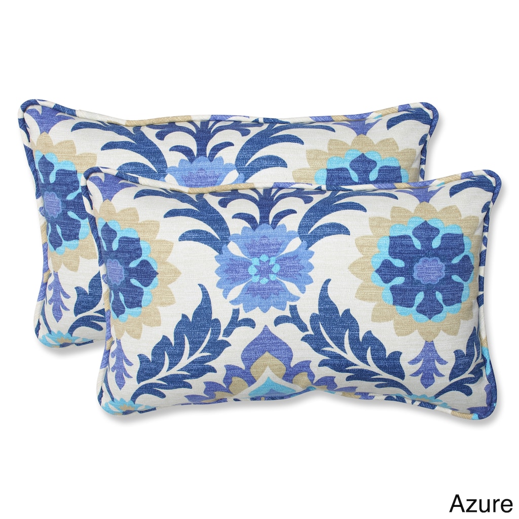 Pillow Perfect Santa Maria Rectangular Outdoor Throw Pillows (Set of 2)