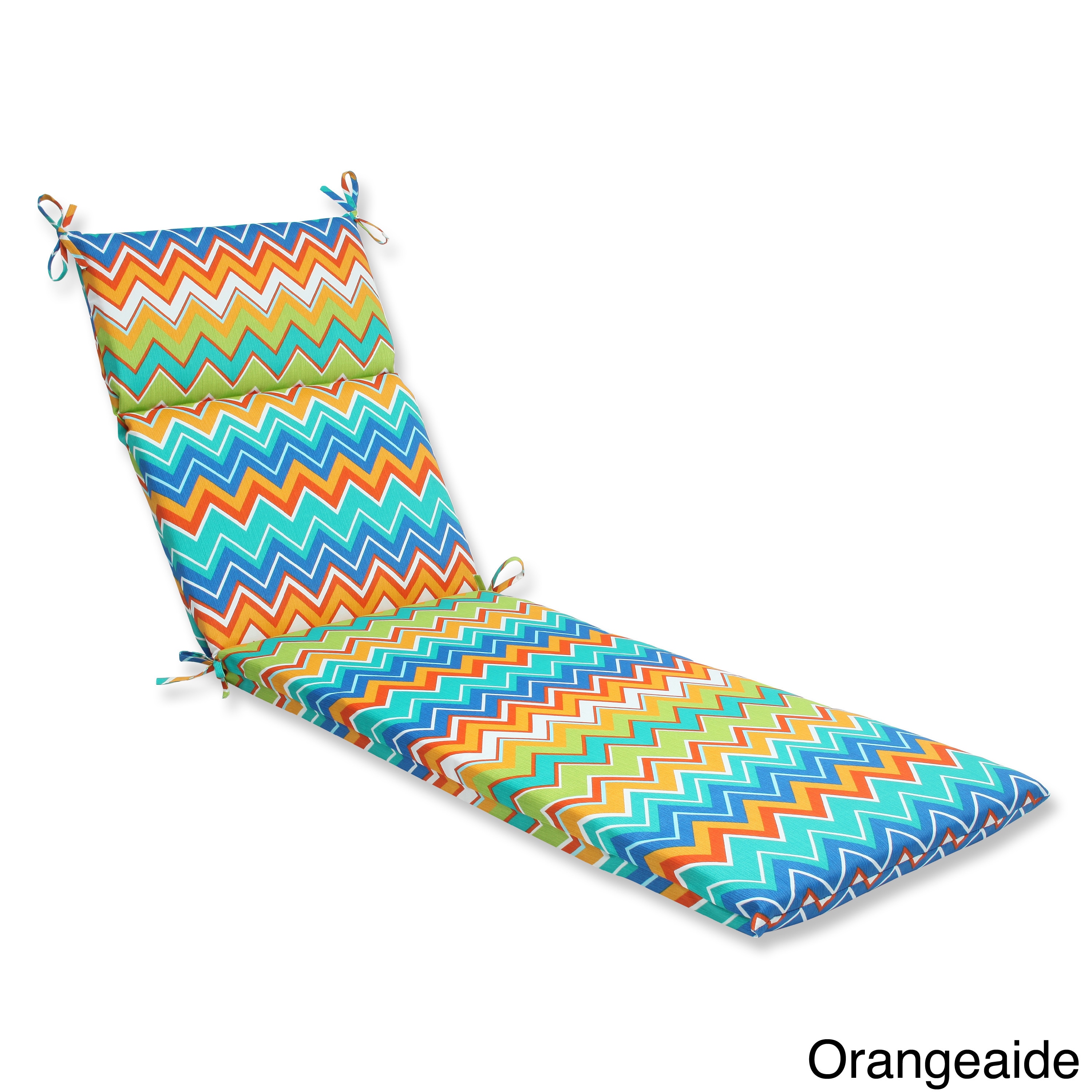 Pillow Perfect Zig Zag Chaise Lounge Outdoor Cushion