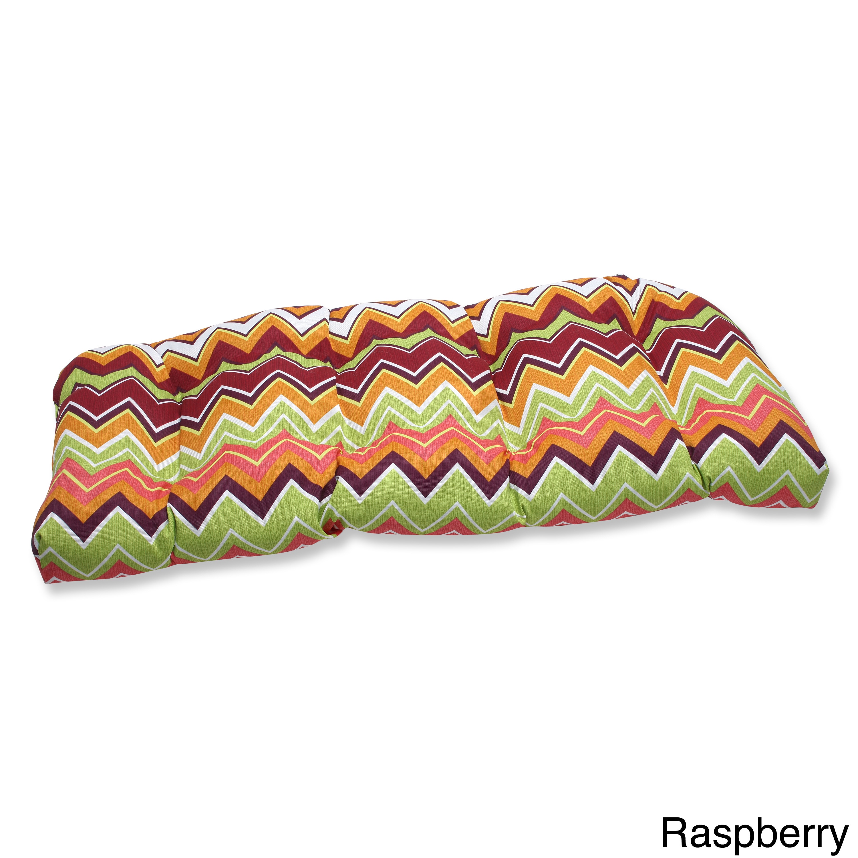 Pillow Perfect Zig Zag Outdoor Wicker Loveseat Cushion