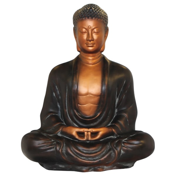 Shop Bronze-finished Meditating Buddha Statue , Handmade in Vietnam ...