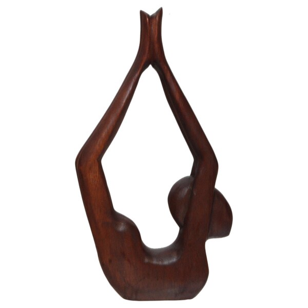 Shop Handcarved Wooden Yoga Pose Statue (Indonesia) Free Shipping On Orders Over 45