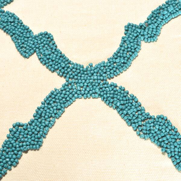 Shop Moroccan Design Beaded Down Filled Throw Pillow Free