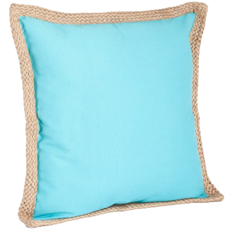 Jute Braided Down Filled Throw Pillow