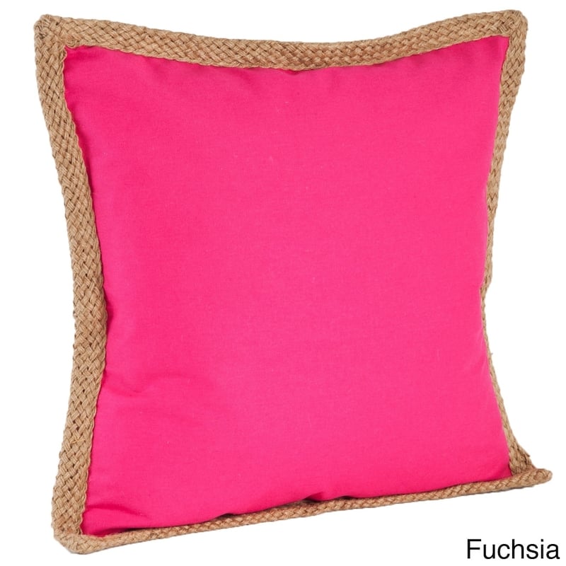 Jute Braided Down Filled Throw Pillow
