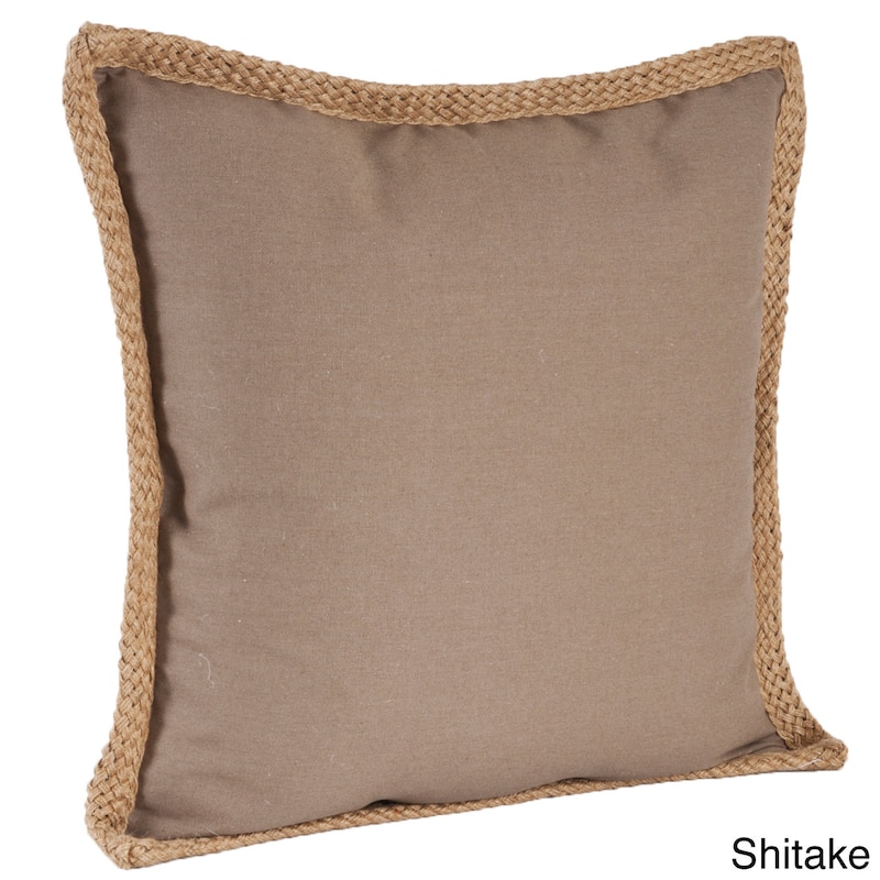 Jute Braided Down Filled Throw Pillow
