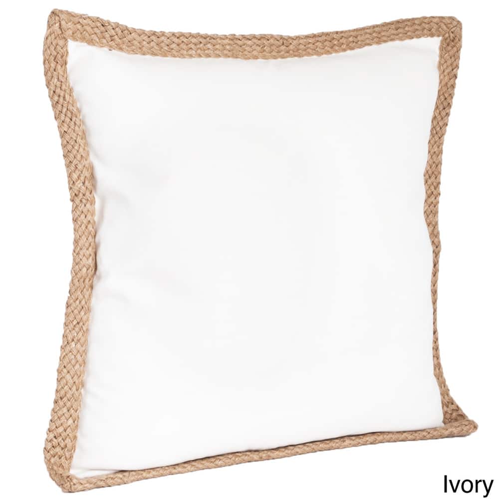 Jute Braided Down Filled Throw Pillow