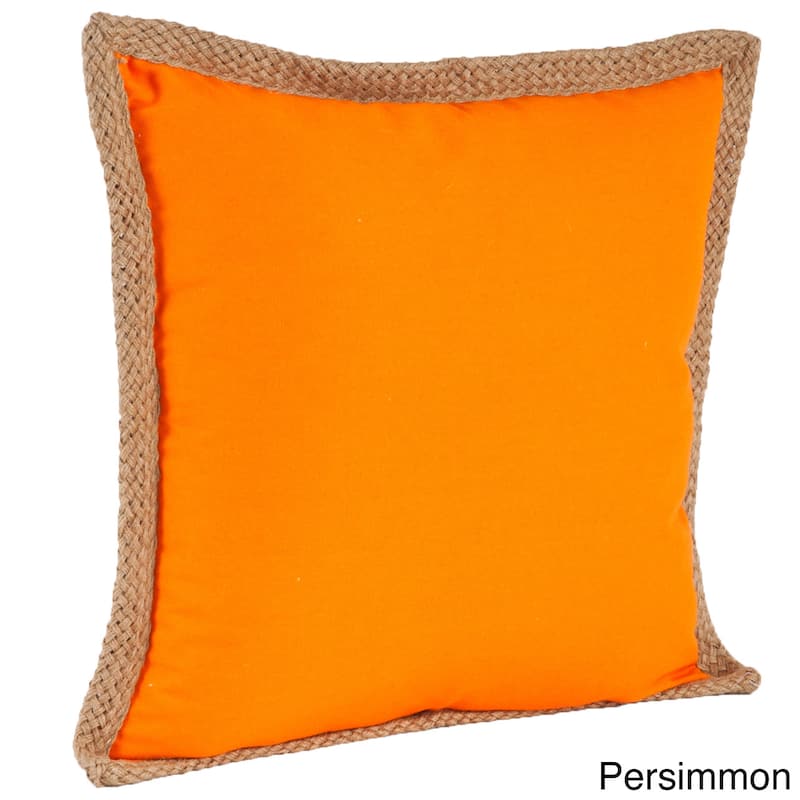 Jute Braided Down Filled Throw Pillow