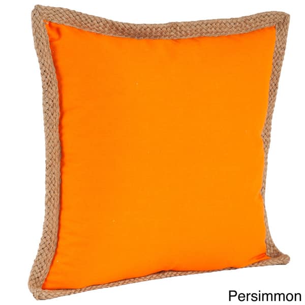 Shop Jute Braided Down Filled Throw Pillow Free Shipping On