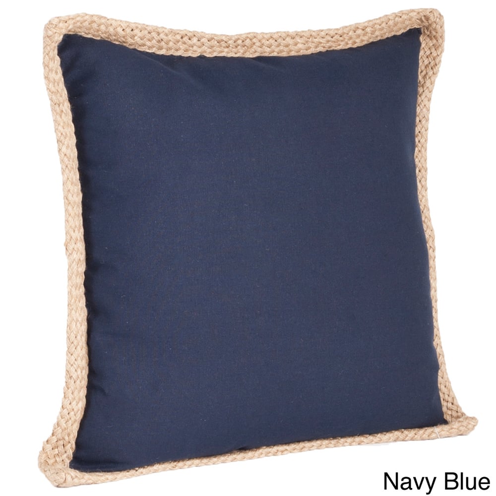 Jute Braided Down Filled Throw Pillow