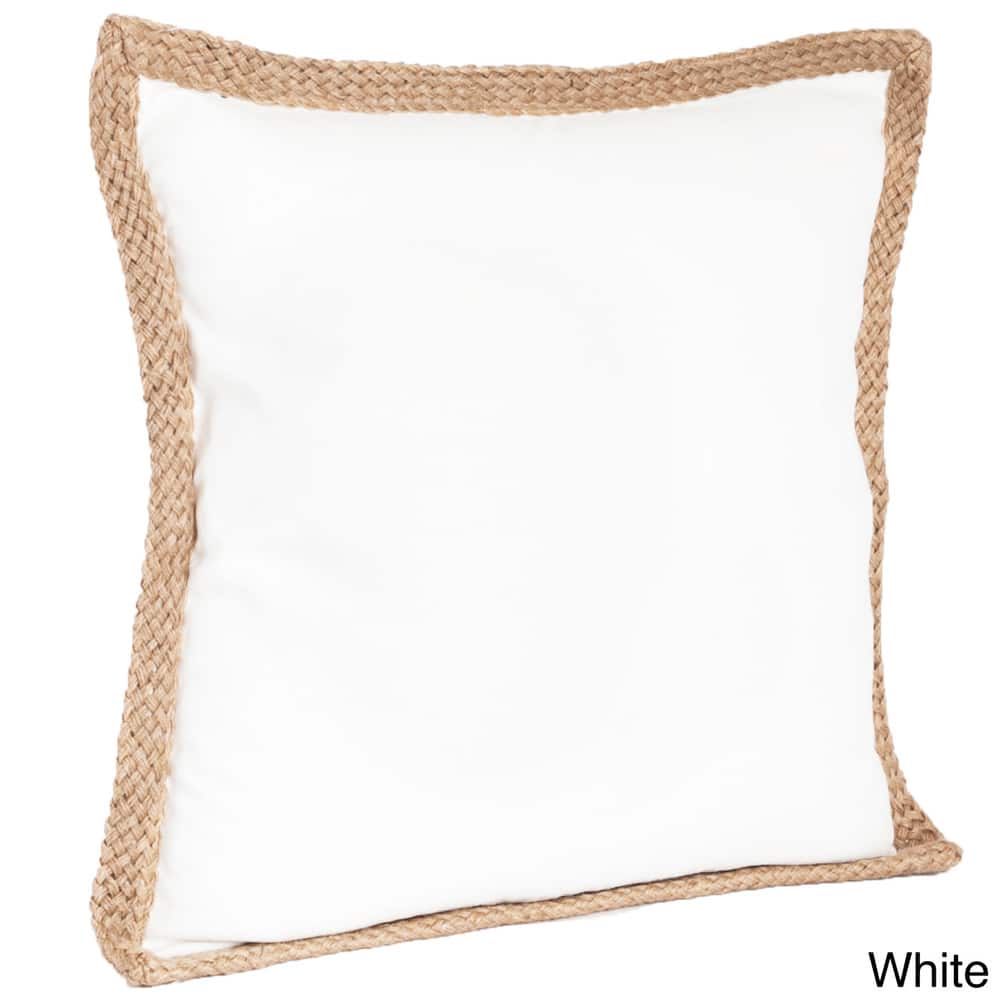 Jute Braided Down Filled Throw Pillow