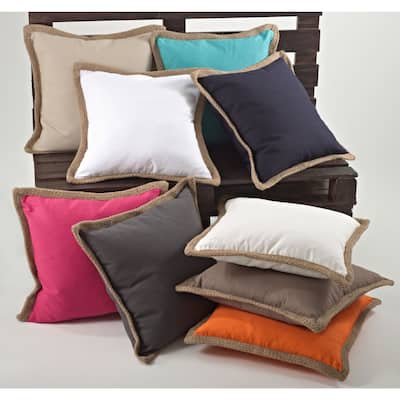 Jute Braided Down Filled Throw Pillow