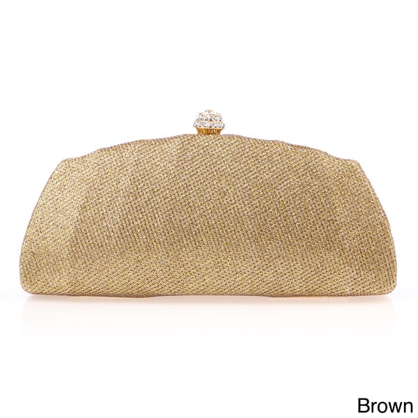 J. Furmani Glitter Fabric Hardcase Clutch