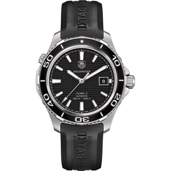Tag Heuer Aquaracer Black Rubber Strap 2024 www.alhudapk