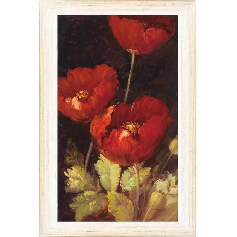 Art Decour 'Red Poppy' Framed Wall Art