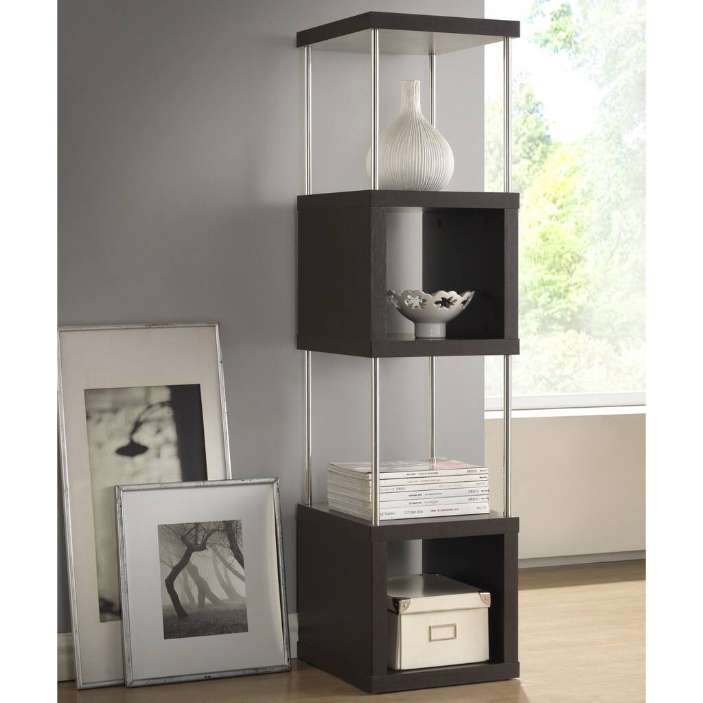 Baxton Studio 'Evelyn' Dark Brown/ Espresso Modern Storage Shelf