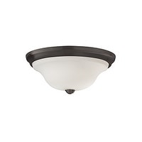 2 light Oil Rubbed Bronze Indoor Flush Mount Dome Fixture