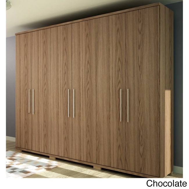 Manhattan Comfort Chelsea 6 door Wardrobe