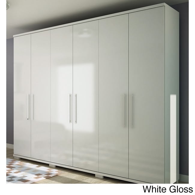 Manhattan Comfort Chelsea 6 door Wardrobe