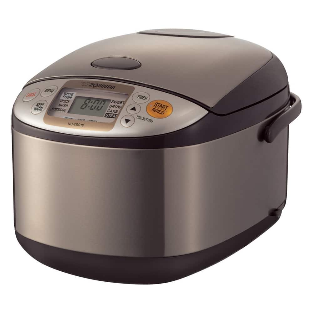 Zojirushi Micom 10-Cup Rice Cooker and Warmer - Stainless Brown