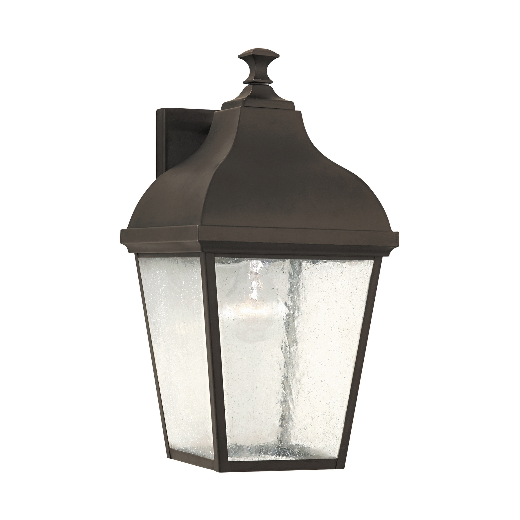 Terrace Single light Oil rubbed Bronze/ Seeded Glass Wall Lantern