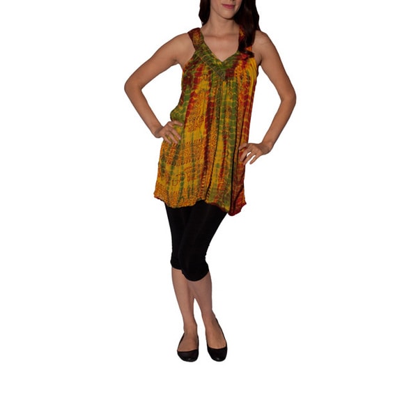 Womens Tie dyed Rasta Summer Top (Nepal)