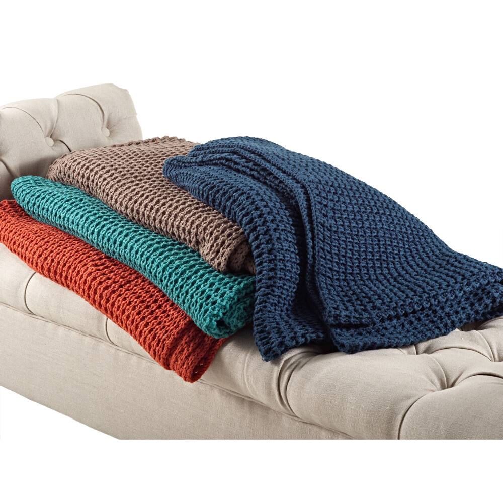 Knitted Design Throw Blanket