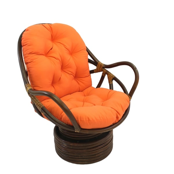 Blazing Needles 48 inch Solid Swivel Rocker Cushion Cushion Only