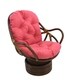 preview thumbnail 3 of 4, Blazing Needles 48-inch Solid Swivel Rocker Cushion (Cushion Only) Bery Berry