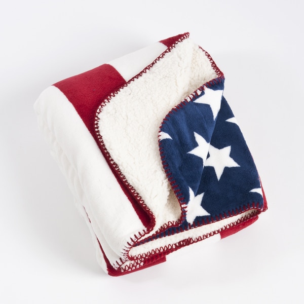 red white blue blanket