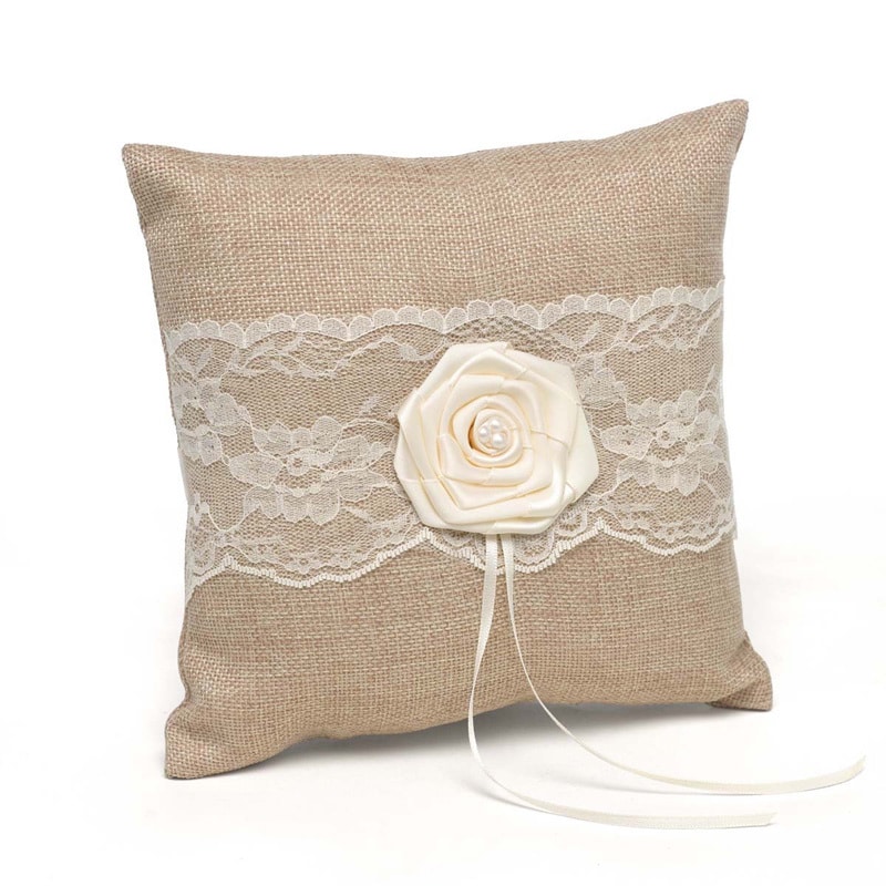 Hortense B. Hewitt Rustic Country Ring Pillow