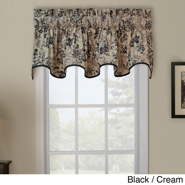 Shop Ellis Curtain Palmer Toile Wave Window Valance - Free Shipping On ...